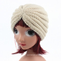 Children Kids Knitted Hat Cross Crochet Turban Bonnet Dome Winter India Cap Warm Hat (HW630)